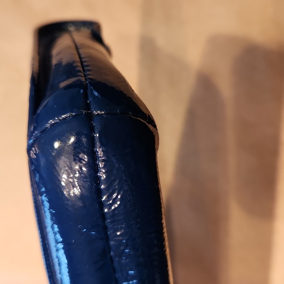 Coach Blue Patent Clutch/Wristlet - Picture 8 of 11